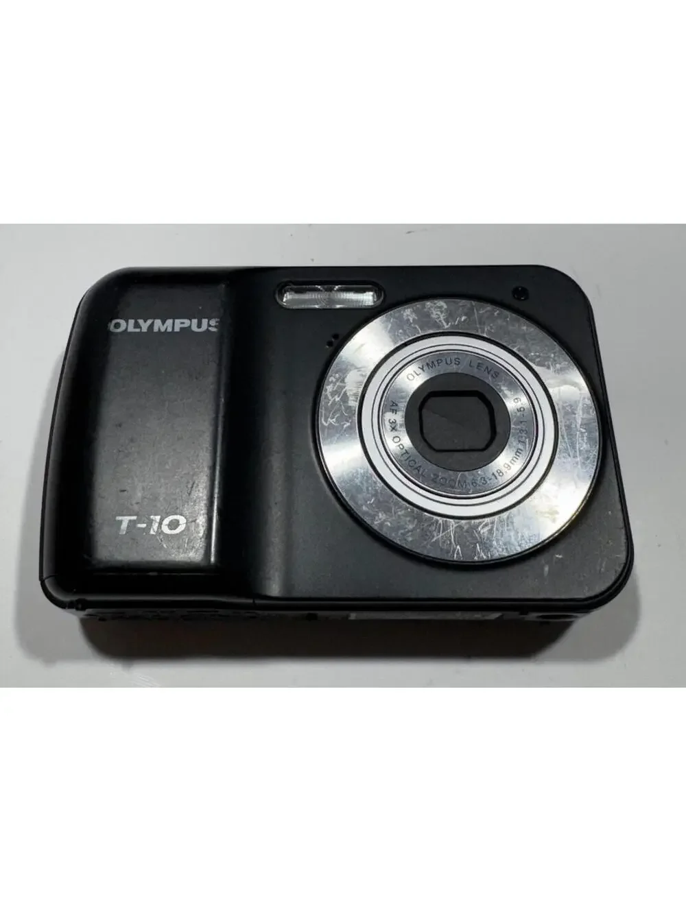Olympus T-10 10MP Digital Camera Black - FOR PARTS / REPAIR